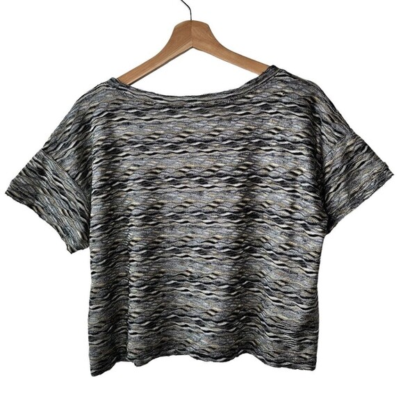 Free People S Metallic Boxy Crop Top - Picture 4 of 9